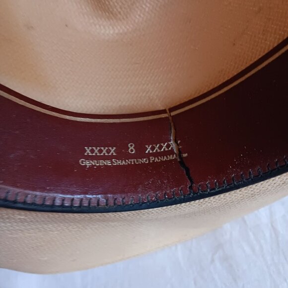 7 1/8 George Strait Resistol Mens Straw Cowboy Hat Vintage 1990's Western Oval - Picture 11 of 16